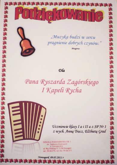 podziękowanie