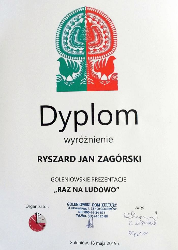 dyplom wyróżnienie