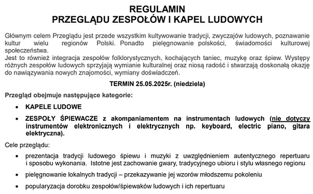 Regulamin...