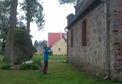 witraże w oknach